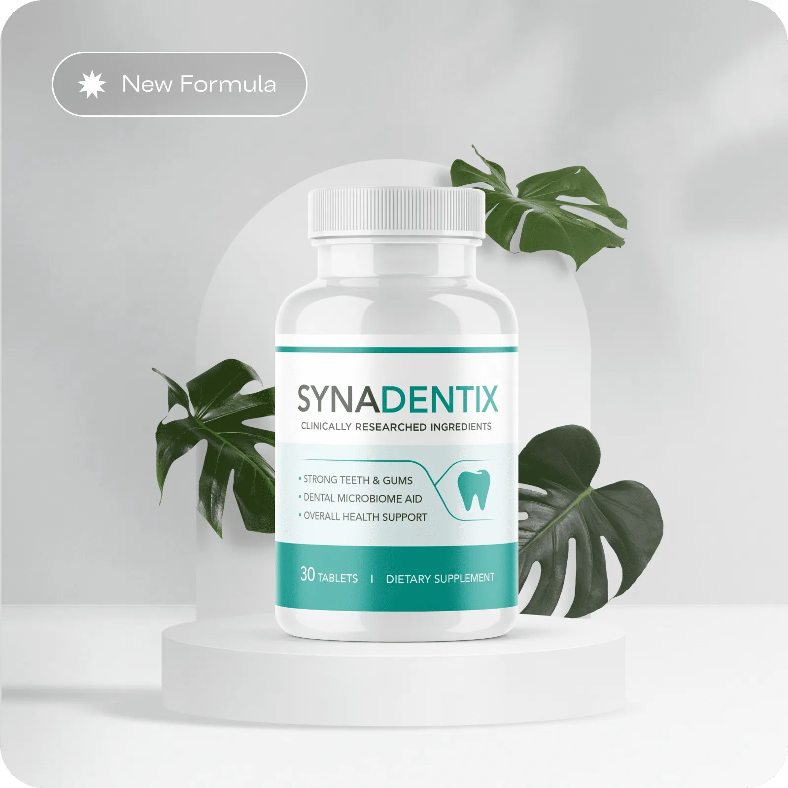 Synadentix chewable dental supplement bottle